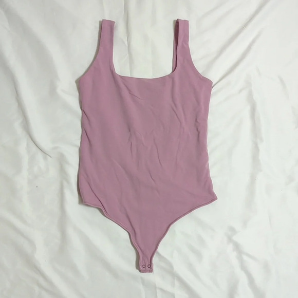 Abercrombie & Fitch Tops - Abercrombie & Fitch Square Neck Sleeveless Bodysuit, Color Dusty Pink Size L